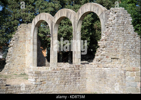 Thermes romains de 1 BC en zone archéologique dans la vieille ville médiévale de Florence, Toscane, Italie. 26 août 2017 © Wojciech Strozyk / Alamy Stock Banque D'Images