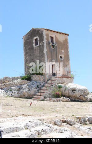 Les sites archéologiques de la Grèce antique à Syracuse, Sicile, Italie. L'été. Banque D'Images