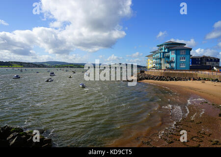 Les appartements du Point, Exmouth Banque D'Images