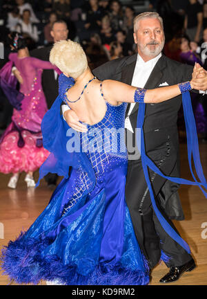 Brentwood, Essex, 11 octobre 2017 Championnat international ballroom à l'international hall, Brentwood., section aînés Crédit : Ian Davidson/Alamy live news Banque D'Images