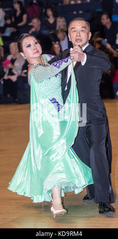 Brentwood, Essex, 11 octobre 2017 Championnat international ballroom à l'international hall, Brentwood., section aînés Crédit : Ian Davidson/Alamy live news Banque D'Images