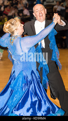 Brentwood, Essex, 11 octobre 2017 internationalballroom championshios dans le hall international, Brentwood., section seniiors crédit : Ian Davidson/Alamy live news Banque D'Images