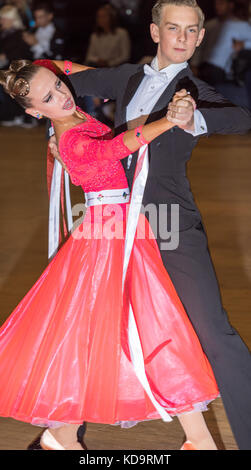 Brentwood, Essex, 11 octobre 2017 internationalballroom championshios dans le hall international, Brentwood. crédit : Ian Davidson/Alamy live news Banque D'Images