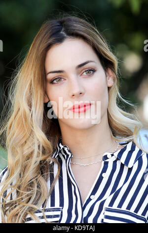 Rome, Italie. Oct 11, 2017. Rome, casa del cinema, photocall fiction "sous couvert". Sur la photo : alejandra onieva indépendant : crédit photo agency/Alamy live news Banque D'Images