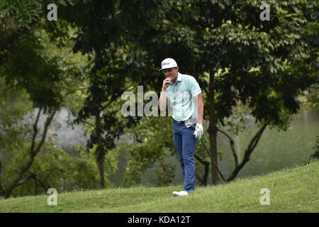 Kuala Lumpur, Malaisie. Oct 12, 2017. Cameron Smith, de l'Australie en action au cours de la première ronde de la Classique CIMB 2017 Golf Tournament le 12 octobre 2017 à PTC Kuala Lumpur, Malaisie. Crédit : Chris Jung/ZUMA/Alamy Fil Live News Banque D'Images