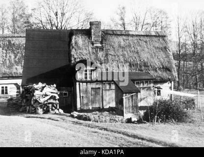 Sudetenland 1947. photo : maison inhabitée. Banque D'Images