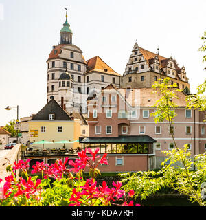 Neuburg, Allemagne - le 25 août : les palais renaissance schloss neuburg à neuburg, Allemagne le 25 août 2017. Banque D'Images