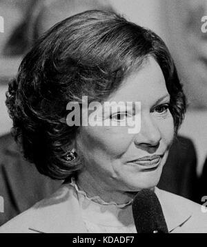 Première dame, Rosalynn Carter, parlant à San Francisco, Californie Banque D'Images