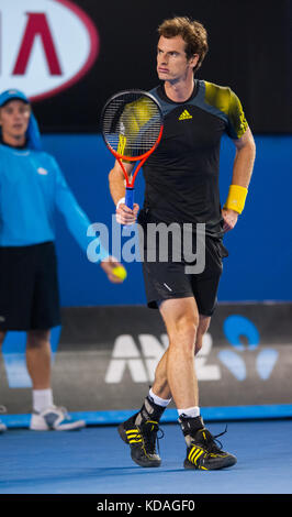 L'Open d'Australie 2013 - un tournoi de Grand Chelem - est l'événement d'ouverture annuel du calendrier de tennis. L'Open se tient chaque année en janvier à Melbourne, Banque D'Images