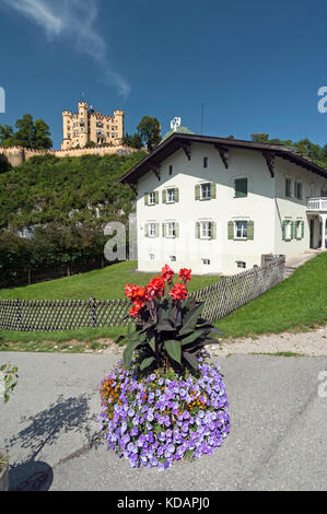 Maison typique à Hohenschwangau, Bavière, Allemagne du Sud Banque D'Images