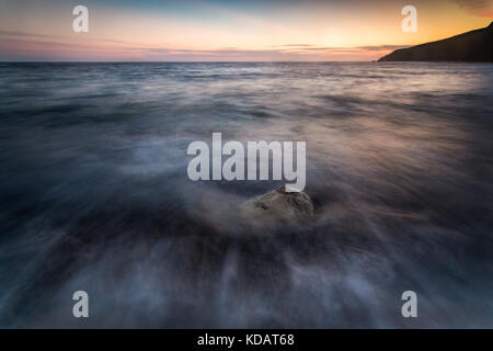 Swtan Porth (Église Bay, île d'Anglesey, au Pays de Galles, Royaume-Uni Banque D'Images