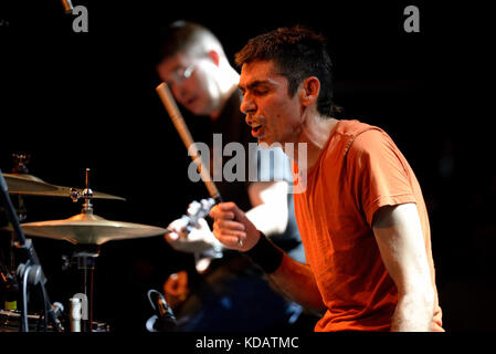 Barcelone - 4 juin : Shellac (hard rock music band) produisent en concert au Primavera Sound Festival 2017 le 4 juin 2017 à Barcelone, Espagne. Banque D'Images