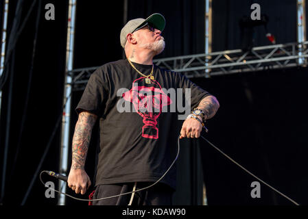 Madrid - 22 juin : house of pain (groupe de hip-hop américain) produisent en concert à télécharger (heavy metal music festival) le 22 juin 2017 à Madrid, Espagne. Banque D'Images