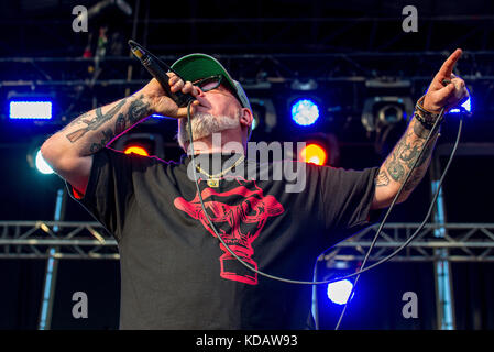 Madrid - 22 juin : house of pain (groupe de hip-hop américain) produisent en concert à télécharger (heavy metal music festival) le 22 juin 2017 à Madrid, Espagne. Banque D'Images