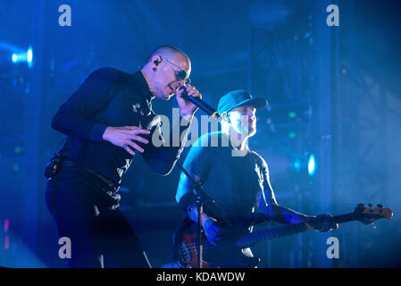 MADRID - 22 juin : Linkin Park (band) produisent en concert à télécharger (heavy metal music festival) le 22 juin 2017 à Madrid, Espagne. Banque D'Images