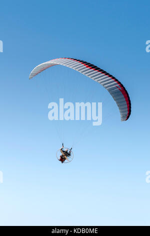 Powered parachute de Pensarn beach North Wales UK Banque D'Images