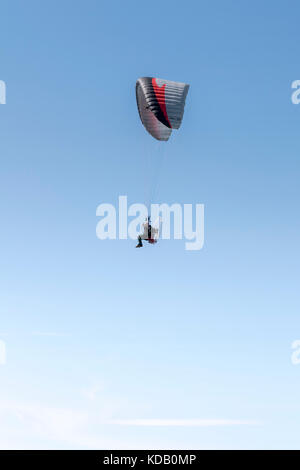 Powered parachute de Pensarn beach North Wales UK Banque D'Images