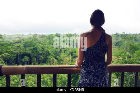 Ubud, Bali - 30 septembre 2017 : de beaux paysages d'une plantation de café près de Ubud Banque D'Images