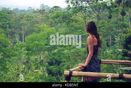 Ubud, Bali - 30 septembre 2017 : de beaux paysages d'une plantation de café près de Ubud Banque D'Images