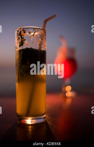 Cocktails, Gili Trawangan, Indonésie. Banque D'Images