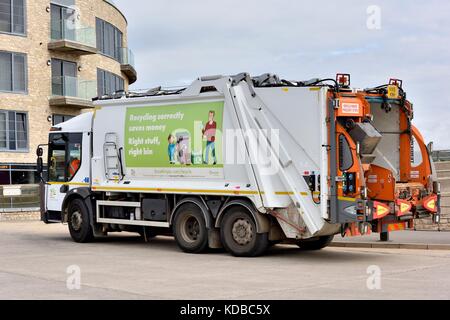 Camion Poubelle West Bay Bridport Dorset England UK Banque D'Images