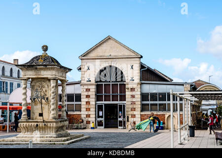 Oléron (France) : Market Hall Banque D'Images