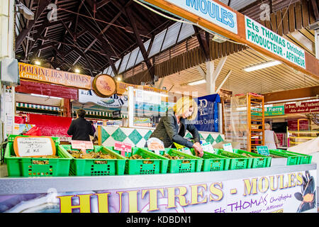 Oléron (France) : Market Hall Banque D'Images