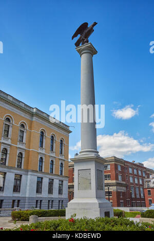 Monument de Beacon Hill Park, Ashburton, Bowdoin Street, Boston, Massachusetts, USA Banque D'Images