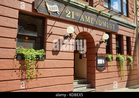 21e amendement Restaurant, Bowdoin Street, Boston, Massachusetts, USA Banque D'Images