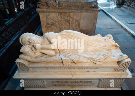Tombe de penelope boothby (11 avril 1785 - 13 mars 1791) dans la Chapelle st oswalds boothby, église, ashbourne, Derbyshire. le travail des banques t ra Banque D'Images