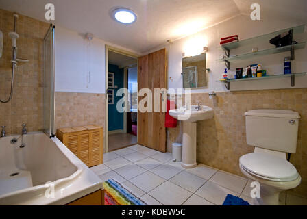 Salle de bains familiale Banque D'Images