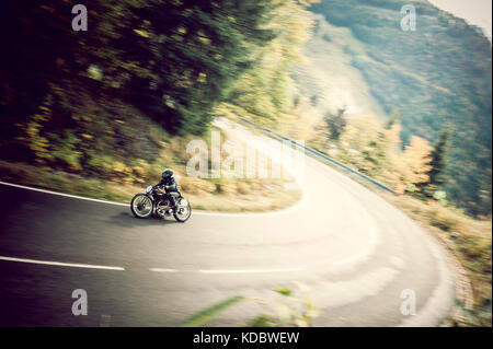 Memorial Jochpass - Rudge Classic Moto à Classic Race - Allemagne Bavière Banque D'Images