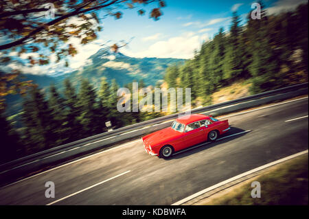 Memorial Jochpass - course de voiture classique - Allemagne Banque D'Images