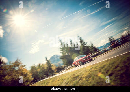 Memorial Jochpass - course de voiture classique - Allemagne Banque D'Images