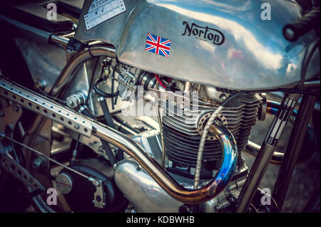 Norton 750 de 1963 au Mémorial Jochpass - course de voiture classique - Allemagne Banque D'Images