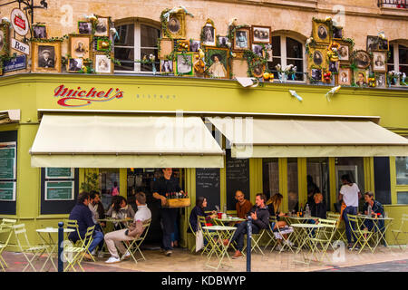 Restaurant typique du centre historique, Bordeaux. Région Aquitaine, département de Gironde. France Europe Banque D'Images