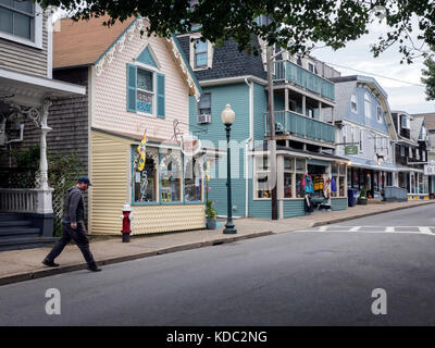 Main Street Oak Bluffs Martha's Vineyard ma USA Banque D'Images