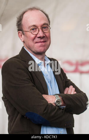 L'historien britannique, auteur, critique et chroniqueur Ben Macintyre assiste à un photocall au cours de l'Edinburgh International Book Festival, août 2017 je Banque D'Images