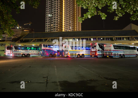 Chiang Mai, Thaïlande - 10 octobre 2017 : présentation de la gare routière de Chiangmai. photo à la gare routière de Chiangmai, Thaïlande. Banque D'Images