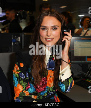 Des célébrités assistent à la 13e journée caritative annuelle de la BGC. Avec la participation des artistes : Keira Knightley où : Londres, Royaume-Uni quand : 11 sept. 2017 crédit : John Rainford/WENN.com Banque D'Images