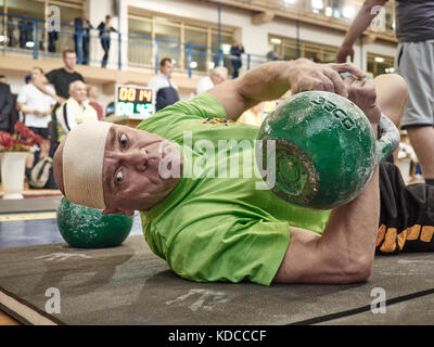Vyacheslav khoroneko est de Bobrouïsk. est né le 6 juin 1961. vit à Minsk. plusieurs champion et recordman du monde, l'Europe, l'Urss Banque D'Images