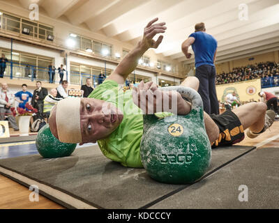 Vyacheslav khoroneko est de Bobrouïsk. est né le 6 juin 1961. vit à Minsk. plusieurs champion et recordman du monde, l'Europe, l'Urss Banque D'Images