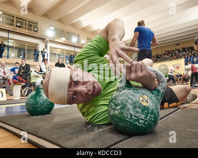Vyacheslav khoroneko est de Bobrouïsk. est né le 6 juin 1961. vit à Minsk. plusieurs champion et recordman du monde, l'Europe, l'Urss Banque D'Images