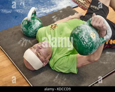 Vyacheslav khoroneko est de Bobrouïsk. est né le 6 juin 1961. vit à Minsk. plusieurs champion et recordman du monde, l'Europe, l'Urss Banque D'Images