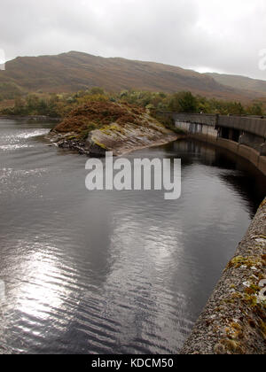 Llyn trawsfynydd réservoir, Gwynedd, parc national de Snowdonia, le nord du Pays de Galles, Royaume-Uni Banque D'Images
