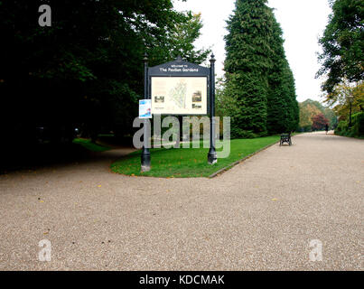 Pavilion gardens, Buxton, le Peak District, Derbyshire, Royaume-Uni Banque D'Images