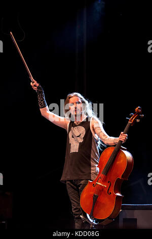 Madrid - 24 juin : apocalyptica (cello metal band) produisent en concert à télécharger (heavy metal music festival) le 24 juin 2017 à Madrid, Espagne. Banque D'Images