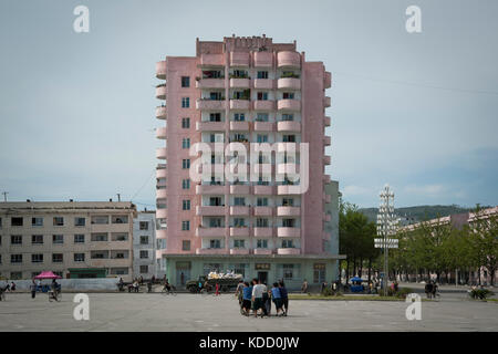 Scène de vie quotidienne près de Hamhung en octobre 2012. Scène de la vie quotidienne près de Hamhung en octobre 2012 Banque D'Images