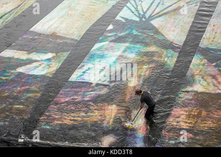 Grand Rapids, Michigan - le concours annuel de artprize propose plus d'un millier d'œuvres d'art à près de 200 endroits de la ville. 'Eau' +huile Banque D'Images