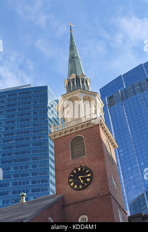 Le vieux sud meeting house à Boston, MA Banque D'Images